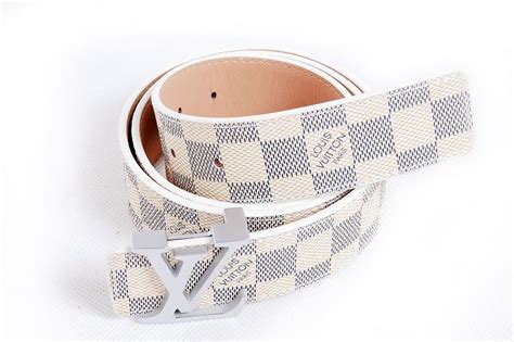 white and grey lv belt|white Lv Belt real.